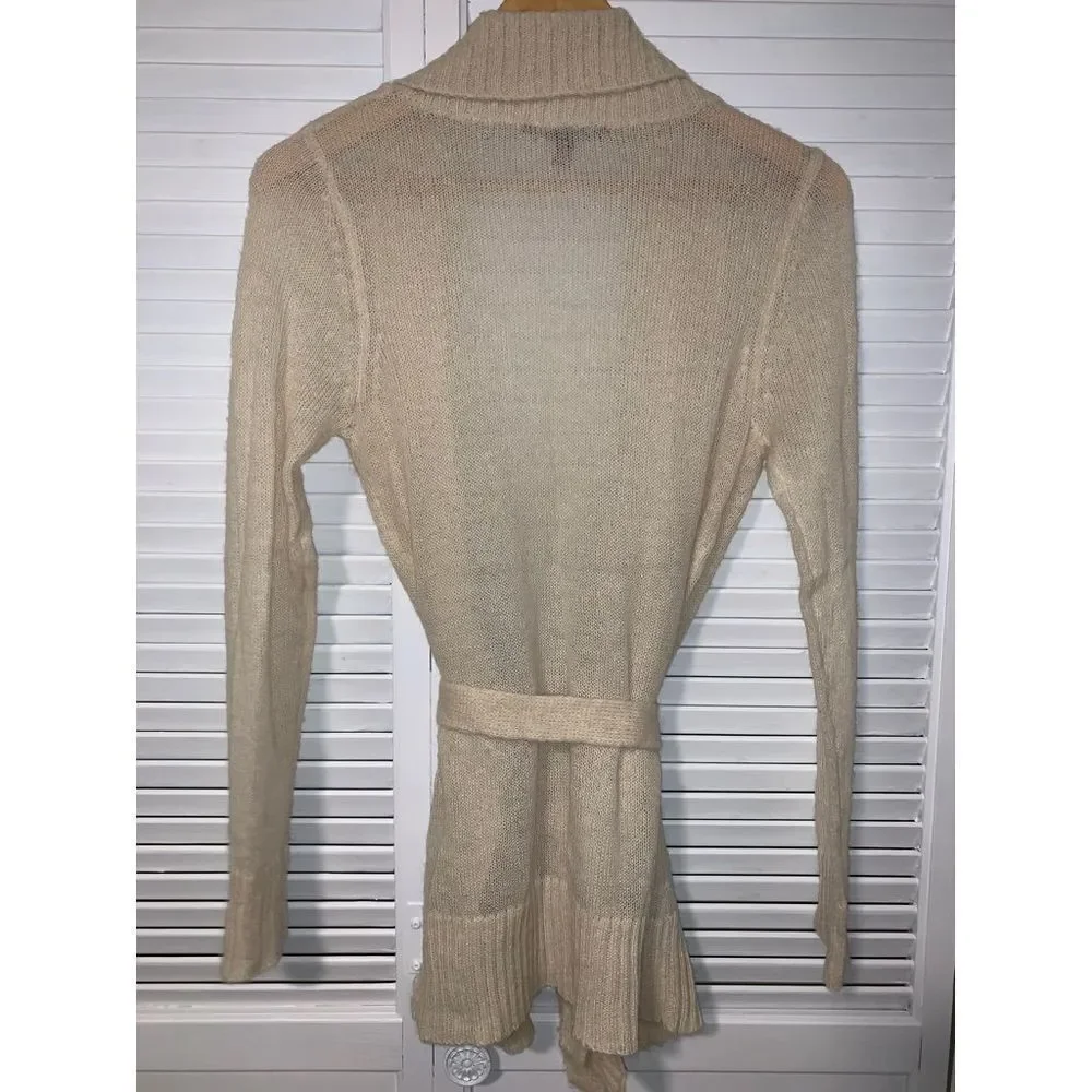 Vintage JJ BASICS Sheer Knit Cardigan Sweater Large‎
